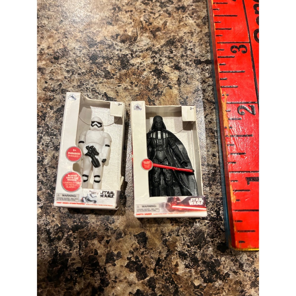 Star Wars Disney Parks Toybox Mini Figures Darth Vader First Order Stormtrooper
